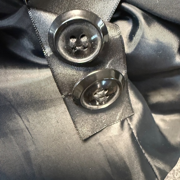 a.n.a Peacoat Women Medium Gray Wool Blend Double Breasted Belt - Picture 8 of 11